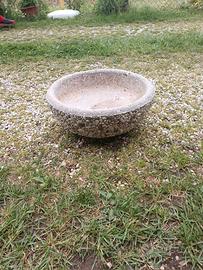 Fioriera in sasso artigianale piccola 36x15h