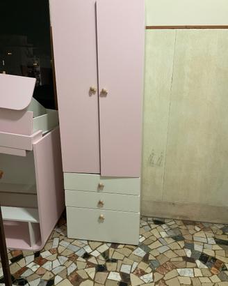 Armadio con cassettiera e cassettiera