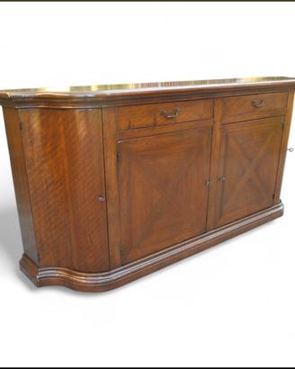 Credenzone in legno vecchio con ante mosse