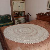 COPRITAVOLO ROTONDO COTONE ALL'UNICNETTO ANNI 80