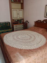 COPRITAVOLO ROTONDO COTONE ALL'UNICNETTO ANNI 80