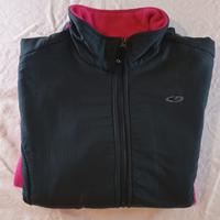 Giacca Pile Full Zip C9 Champion Rosa Fucsia Nero 