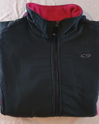 Giacca Pile Full Zip C9 Champion Rosa Fucsia Nero 