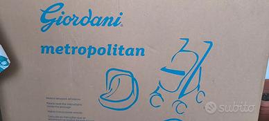 Passeggino Trio Giordani Metropolitan blu jeans 