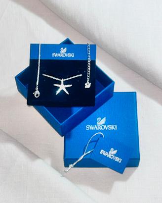 Collana Swarovski Stella Marina Rodio e Cristalli