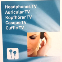 Cuffie Auricolari TV 3,5mm Con Filo Lungo 3 Mt 3 m