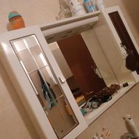 Specchio bagno contenitore con due pensili 