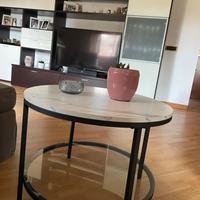 65 x 46 cm , Bianco Marmo + Nero Inchiostro