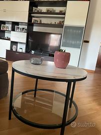 65 x 46 cm , Bianco Marmo + Nero Inchiostro