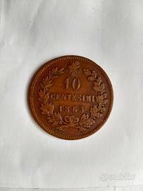 10 Centesimi 1863 Vittorio Emanuele II 
