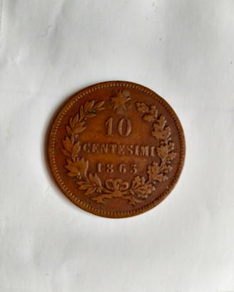 10 Centesimi 1863 Vittorio Emanuele II 
