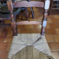 sedia impagliata Arte povera