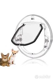 Gattaiola per vetro con basculante  gatti e cani