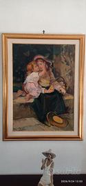 5 quadri a pittura no stampa 