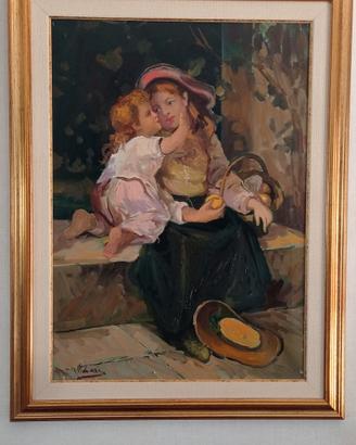 5 quadri a pittura no stampa 