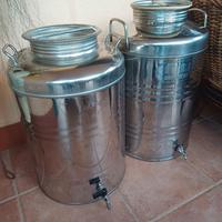 Fusto acciaio inox per olio