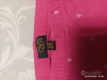 pantaloncini e leggins da bambina di 9 anni 