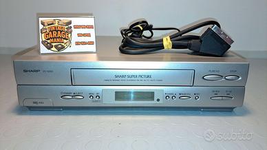 VIDEOREGISTRATORE VHS SHARP VCG200 4 TESTINE +CAVO
