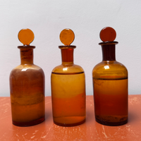 bottiglie FARMACIA AMBRATE PIENE originali