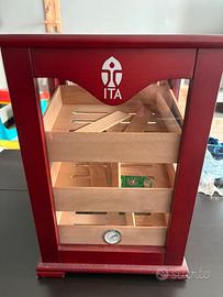 Vetrinetta in legno per sigari