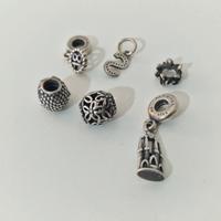 Lotto 6 Charm per Braccialetto Pandora argento