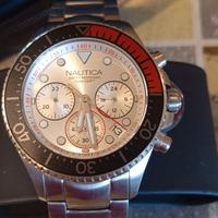 Orologio uomo Nautica silver