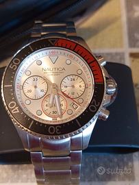 Orologio uomo Nautica silver