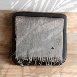 Sciarpa Lacoste In Lana Panna/Beige 