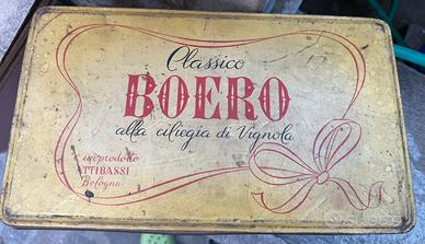 Scatola latta marchio Attibassi vintage