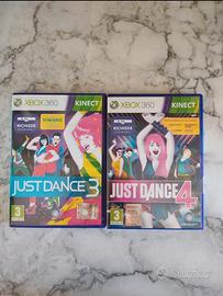 Gioco Just Dance 3 e 4 per XBOX 360