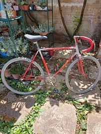 Bici da corsa rossa