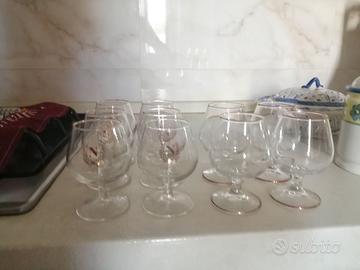 10 bicchieri da brandy/cognac napoleon