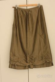 Gonna seta indiana dorata