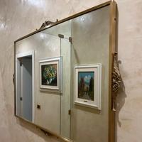 Specchio in ottone vero antiquariato