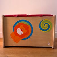 Cassapanca contenitore in legno Sevi