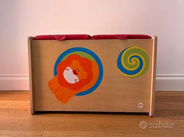 Cassapanca contenitore in legno Sevi