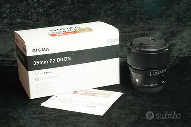 Sigma 35mm DG DN f2.0 attacco Sony E