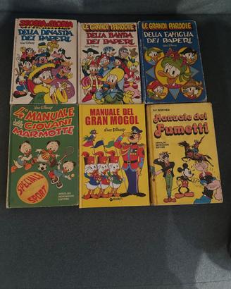 Disney n. 6 libri manuali giornalini fumetti saghe