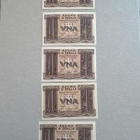 Una lira Regno Italia banconota fascio