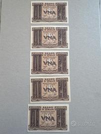 Una lira Regno Italia banconota fascio