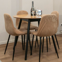 Tavolo rotondo bicolore