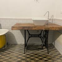 tavolo design design quercia macchina cucire loft