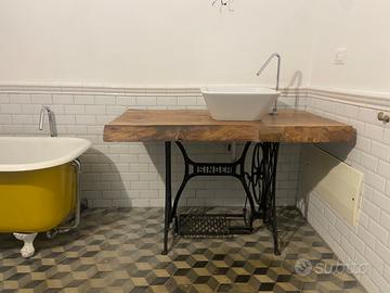 tavolo design design quercia macchina cucire loft