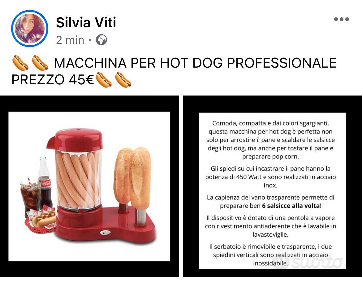 Macchina per Hot Dog a vapore professionale