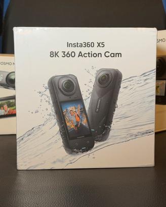 Insta360 X5 8k 360 camera NUOVA sigillata