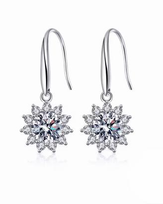 Orecchini Fiore Luxury – Moissanite 1 Carato
