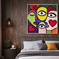 Quadro 80x80 con certificato di autenticità