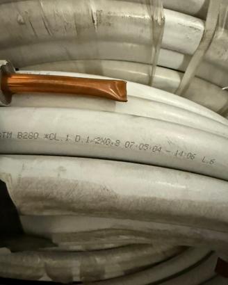 Tubo rame preisolato 1/2” × 0,8  bobine da 50 m