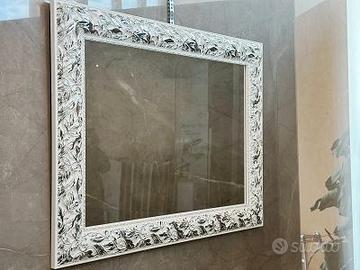Specchio con cornice argento - SOTTOCOSTO