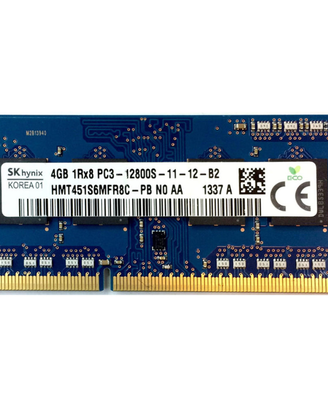 MEMORIA RAM HYNIX 4GB DDR3 1600 PER NOTEBOOK